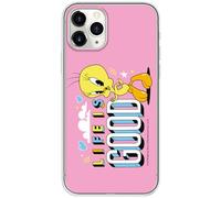 ERT GROUP custodia per cellulare per Iphone 11 PRO MAX originale e con licenza ufficiale Looney Tunes, modello Tweety 016 adattato in modo ottimale alla forma dello smartphone, custodia in TPU