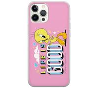 ERT GROUP custodia per cellulare per Iphone 12/12 PRO originale e con licenza ufficiale Looney Tunes, modello Tweety 016 adattato in modo ottimale alla forma dello smartphone, custodia in TPU