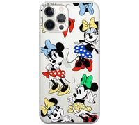 ERT GROUP custodia per cellulare per Iphone 12 PRO MAX originale e con licenza ufficiale Disney, modello Minnie 076 adattato in modo ottimale alla forma dello smartphone, parzialmente trasparente