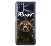 Ert Group custodia per cellulare per Oppo A92/ A72/ A52 originale e con licenza ufficiale Marvel, modello Rocket 006 adattato in modo ottimale alla forma dello smartphone, parzialmente trasparente