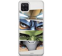 Ert Group custodia per cellulare per Samsung A12 / M12 originale e con licenza ufficiale Marvel, modello Avengers 006 adattato in modo ottimale alla forma dello smartphone, parzialmente trasparente