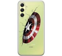 ERT GROUP custodia per cellulare per Samsung A34 5G originale e con licenza ufficiale Marvel, modello Capitan America 023 adattato alla forma dello smartphone, parzialmente trasparente