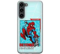 Ert Group custodia per cellulare per Samsung S23 PLUS originale e con licenza ufficiale Marvel, modello Spider Man 041 adattato in modo ottimale alla forma dello smartphone, custodia in TPU