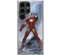 Ert Group custodia per cellulare per Samsung S23 ULTRA originale e con licenza ufficiale Marvel, modello Iron Man 006 adattato in modo ottimale alla forma dello smartphone, custodia in TPU
