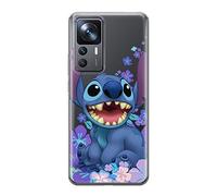 Ert Group custodia per cellulare per Xiaomi 12T/12T pro/K50 Ultra originale e con licenza ufficiale Disney, modello Stitch 001 adattato alla forma dello smartphone, parzialmente trasparente