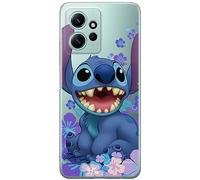ERT GROUP custodia per cellulare per Xiaomi REDMI NOTE 12 4G originale e con licenza ufficiale Disney, modello Stitch 001 adattato alla forma dello smartphone, parzialmente trasparente