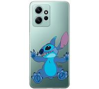 ERT GROUP custodia per cellulare per Xiaomi REDMI NOTE 12 4G originale e con licenza ufficiale Disney, modello Stitch 021 adattato alla forma dello smartphone, parzialmente trasparente
