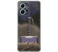 Ert Group custodia per cellulare per Xiaomi REDMI NOTE 12 4G originale e con licenza ufficiale Marvel, modello Thor 002 adattato in modo ottimale alla forma dello smartphone, custodia in TPU