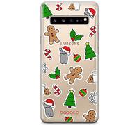 ERT GROUP Custodia per Samsung S10 5G Originale e Ufficiale Babaco Modello Invernale 006 perfettamente adattabile alla forma del telefono cellulare, parzialmente trasparente