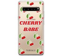 ERT GROUP Custodia per Samsung S10 5G originale e ufficiale Babaco modello Sweet 90's 016 perfettamente adattabile alla forma del telefono cellulare, parzialmente trasparente