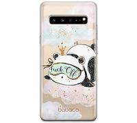 ERT GROUP Custodia per Samsung S10 5G Originale e ufficiale Babaco Motivo Chill 001 perfettamente adattato alla forma del telefono cellulare, parzialmente trasparente