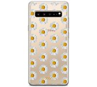 ERT GROUP Custodia per Samsung S10 5G Originale e ufficiale Babaco Motivo Fruits and Flowers 009 perfettamente adattato alla forma del telefono cellulare, parzialmente trasparente