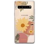 ERT GROUP Custodia per Samsung S10 5G Originale e ufficiale Babaco Motivo Fruits and Flowers 015 perfettamente adattabile alla forma del telefono cellulare, parzialmente trasparente