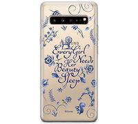 ERT GROUP Custodia per Samsung S10 5G Originale e Ufficiale Disney Fantasia The Princesses 002 perfettamente adattata alla forma del telefono cellulare, parzialmente trasparente