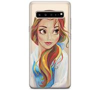 ERT GROUP Custodia per Samsung S10 5G Originale e Ufficiale Disney Fantasia The Princesses 003 perfettamente adattata alla forma del telefono cellulare, parzialmente trasparente