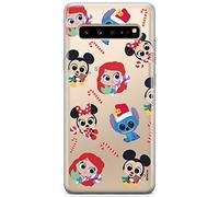 ERT GROUP Custodia per Samsung S10 5G Originale e Ufficiale Disney Pattern Winter 002 perfettamente adattabile alla forma del telefono cellulare, parzialmente trasparente