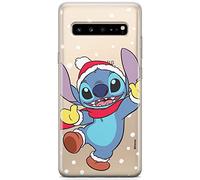 ERT GROUP Custodia per Samsung S10 5G Originale e Ufficiale Disney Pattern Winter 009 perfettamente adattata alla forma del telefono cellulare, parzialmente trasparente