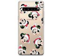 ERT GROUP Custodia per Samsung S10 5G Originale e Ufficiale Disney Pattern Winter 016 perfettamente adattabile alla forma del telefono cellulare, parzialmente trasparente