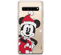 ERT GROUP Custodia per Samsung S10 5G Originale e Ufficiale Disney Pattern Winter 039 perfettamente adattata alla forma del telefono cellulare, parzialmente trasparente