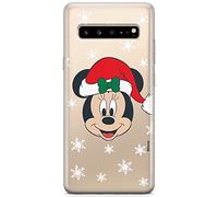 ERT GROUP Custodia per Samsung S10 5G Originale e Ufficiale Disney Pattern Winter 061 perfettamente adattabile alla forma del telefono cellulare, parzialmente trasparente