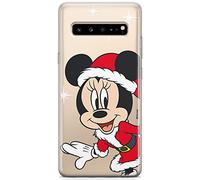ERT GROUP Custodia per Samsung S10 5G Originale e Ufficiale Disney Pattern Winter 062 perfettamente adattabile alla forma del telefono cellulare, parzialmente trasparente
