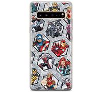 ERT GROUP Custodia per Samsung S10 5G Originale e Ufficiale Marvel Modello Avengers 023 perfettamente adattato alla forma del telefono cellulare Custodia in TPU