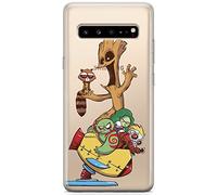 ERT GROUP Custodia per Samsung S10 5G Originale e Ufficiale Marvel Modello Gaurdians of The Galaxy 020 perfettamente adattato alla forma del telefono cellulare, parzialmente trasparente