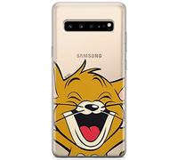 ERT GROUP Custodia per Samsung S10 5G originale e ufficiale Tom and Jerry motivo Tom i Jerry 003 perfettamente adattata alla forma del telefono cellulare, parzialmente trasparente