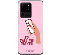 ERT GROUP Custodia per Samsung S20 Ultra Originale e Ufficiale Babaco Modello Call me Maybe 001 perfettamente adattata alla forma del telefono cellulare Custodia in TPU