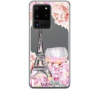 ERT GROUP Custodia per Samsung S20 Ultra Originale e ufficiale Babaco Modello Paris 001 perfettamente adattabile alla forma del telefono cellulare, parzialmente trasparente