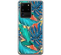 ERT GROUP Custodia per Samsung S20 Ultra Originale e ufficiale Babaco Modello Plants 005 perfettamente adattabile alla forma del telefono cellulare, parzialmente trasparente