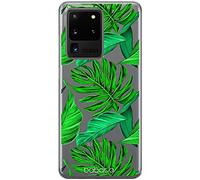 ERT GROUP Custodia per Samsung S20 Ultra Originale e ufficiale Babaco Modello Plants 006 perfettamente adattabile alla forma del telefono cellulare, parzialmente trasparente