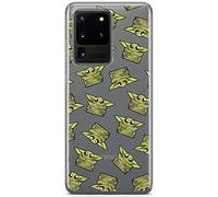 ERT GROUP Custodia per Samsung S20 Ultra Originale e ufficiale Star Wars Modello Baby Yoda 008 perfettamente adattabile alla forma del telefono cellulare, parzialmente trasparente
