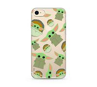 Ert Group Originale e con licenza ufficiale Star Wars The Child Copertura per Iphone 7/8/ SE 2 Adattato in modo ottimale alla forma dello smartphone, parzialmente trasparente, Multicolore