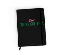 ERT GROUP Quaderno con licenza originale e ufficiale Babaco, modello Positive vibes 004 black, con carta a lineare, A5