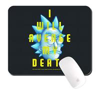 ERT GROUP Tappetino per mouse Rick and Morty originale e con licenza ufficiale per PC, motivo Rick and Morty 033 nero, tappetino per mouse per computer, antiscivolo, 225 mm x 189 mm