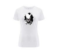 ERT GROUP Warner Bros. It 011, T-Shirt a Maniche Corte da Donna, 100% Cotone, Stampa Fronte-Retro, Size M, White, Design Senza Soluzione di continuità,