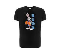 ERT GROUP Warner Bros. Space Jam 2, Space Jam 032, T-Shirt da Uomo a Maniche Corte, 100% Cotone, Stampa vivida su Un Lato, Size XXL, Black, Design Senza Soluzione di continuità,