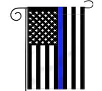 ERT Thin Blue Line American Bandiera da Giardino 12.5 x 45,7 cm by Made by Oxford