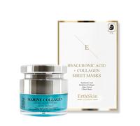 ErthSkin London Crema notte al collagene marino + maschera all'acido i