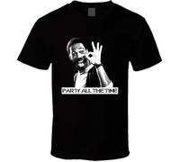 ERTr44yu Eddie Murphy Party all The Time 80s Beverly Hills Cop Parody T Shirt