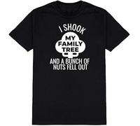 ERTr44yu Men's Half Sleeves I Shook My Family Tree And A Bunch of Nuts Fell out T Shirt