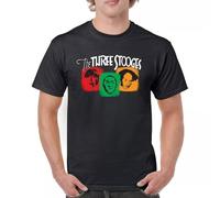 ERTr44yu The Three Stooges T-Shirt 3 Wise Guys Curly Moe Larry Shemp Men's Tee