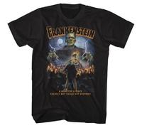 ERTr44yu Universal Monsters Frankenstein Science Created Could Not Destroy Men's T Shirt