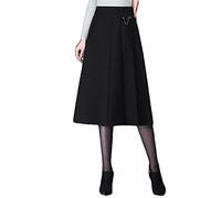 ERTYUIO Gonna Corta Estiva Gonna A Mezza Lunghezza A Vita Alta Gonna A Mezza Lunghezza da Donna di Media Lunghezza Gonna Snellente All'Anca-B_4XL