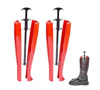 Eruceky 1 Paio Tendistivali, Tendiscarpe a Molla in Plastica, Shaper per Stivali, Adatto per Mantenere la Forma Degli Stivali(Rosso arancione)