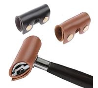 Eruceky 2 coperture di sicurezza in pelle, testina di rasatura a doppio bordo, protezione per la testa di rasatura, copertura protettiva per rasoio, durevole e resistente all'usura