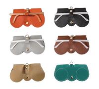 Eruceky 6 Pezzi Custodia Occhiali Morbida, Custodia Occhiali Pelle, Portatile Astuccio Occhiali Sottile, per Portare Gli Occhiali Con Sé Quando Si Esce