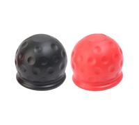 ERUEUBGRM Copertura Testa A Sfera Rimorchio Auto Universale Collegamento Rimorchi Auto in PVC Custodia Protettiva Testa A Sfera Copertura Gancio Traino Auto(Nero e Rosso)