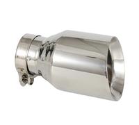 ERUEUBGRM Puntale Scarico per Auto 1 Terminale di Scarico Universale in Acciaio Inox Accessori per Auto(Entro 63MM Fuori 101MM)